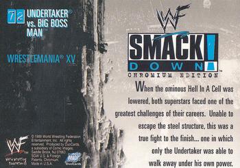 1999 Comic Images WWF SmackDown! Chromium #72 The Undertaker / Big Boss Man Back