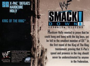 1999 Comic Images WWF SmackDown! Chromium #83 X-Pac / Hardcore Holly Back