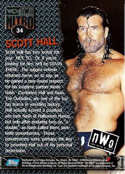 1999 Topps WCW/nWo Nitro #34 Scott Hall  Back