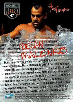 1999 Topps WCW/nWo Nitro #47 Dean Malenko  Back