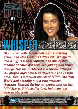 1999 Topps WCW/nWo Nitro #61 Whisper  Back