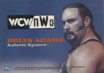 1999 Topps WCW/nWo Nitro - Authentic Signatures #NNO Brian Adams  Back