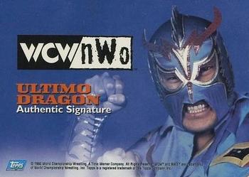 1999 Topps WCW/nWo Nitro - Authentic Signatures #36 Ultimo Dragon  Back