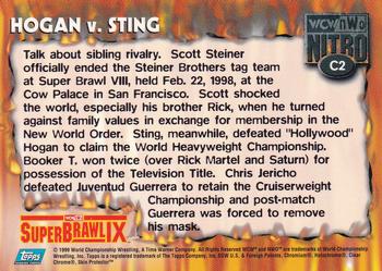 1999 Topps WCW/nWo Nitro - Chrome #C2 Hollywood Hogan / Sting Back