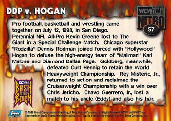 1999 Topps WCW/nWo Nitro - Stickers #S7 DDP vs Hogan  Back