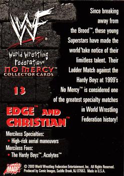 2000 Comic Images WWF No Mercy #13 Edge/Christian  Back
