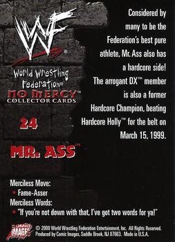 2000 Comic Images WWF No Mercy #24 Mr. Ass  Back
