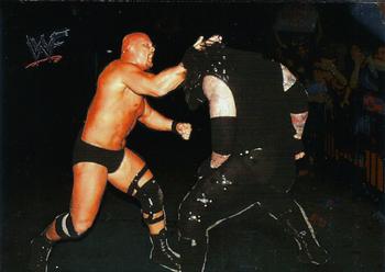 2000 Comic Images WWF No Mercy #58 The Undertaker/Kane/Stone Cold Steve Austin  Front