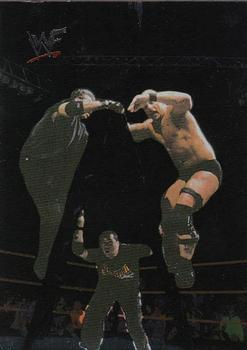 2000 Comic Images WWF No Mercy #65 Stone Cold Steve Austin/Shane McMahon/Vince McMahon  Front