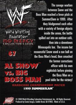 2000 Comic Images WWF No Mercy #67 Al Snow/Big Boss Man  Back