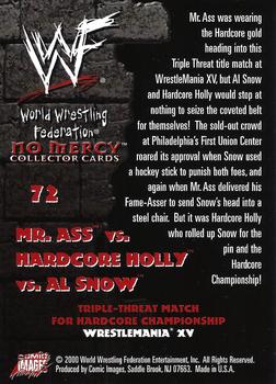 2000 Comic Images WWF No Mercy #72 Mr. Ass/Hardcore Holly/Al Snow Back