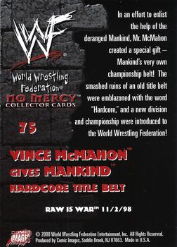 2000 Comic Images WWF No Mercy #75 Mankind Back