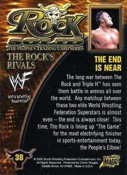 2000 Comic Images WWF Rock Solid #38 The End Is Near  Back