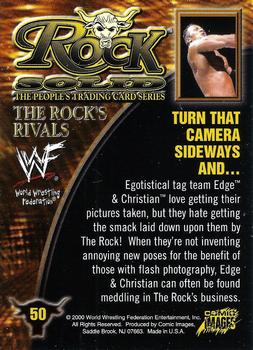 2000 Comic Images WWF Rock Solid #50 Turn That Camera Sideways And  Back