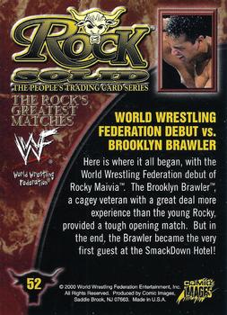 2000 Comic Images WWF The Rock's Greatest matches Set 72 