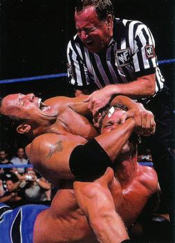 2000 Comic Images WWF Rock Solid #60 Rock vs. Chris Benoit  Front