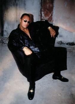 2000 Comic Images WWF Rock Solid - Promos #P3 Rock sitting in chair  Front