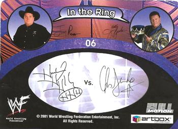 2001 Artbox WWF MotionCardz #6 Triple H / Chris Jericho Back