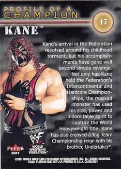 2001 Fleer WWF Championship Clash #47 Kane Back
