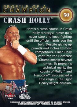 2001 Fleer WWF Championship Clash #50 Crash Holly Back