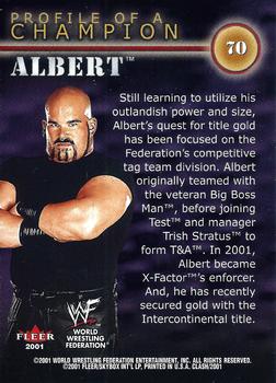 2001 Fleer WWF Championship Clash #70 Albert Back