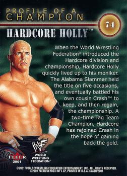 2001 Fleer WWF Championship Clash #74 Hardcore Holly Back