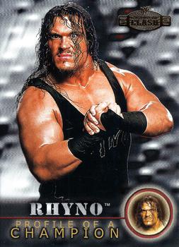 2001 Fleer WWF Championship Clash #77 Rhyno Front