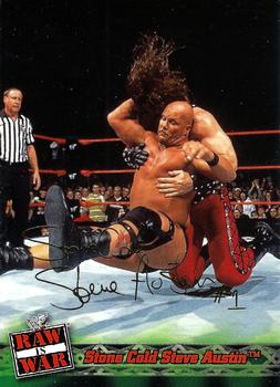2001 Fleer WWF Raw Is War #1 Stone Cold Steve Austin  Front