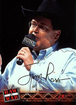 2001 Fleer WWF Raw Is War #8 Jim Ross  Front