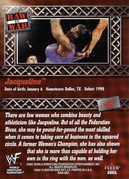 2001 Fleer WWF Raw Is War #48 Jacqueline  Back