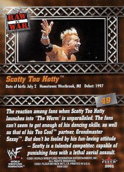 2001 Fleer WWF Raw Is War #49 Scotty 2 Hotty  Back