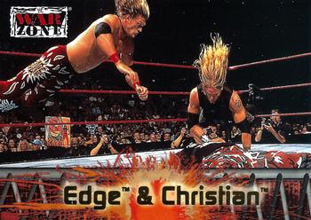 2001 Fleer WWF Raw Is War #55 Edge / Christian  Front