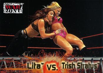 2001 Fleer WWF Raw Is War #66 Lita / Trish Stratus Front