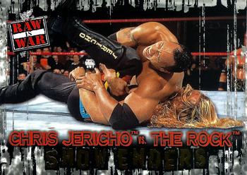 2001 Fleer WWF Raw Is War #89 Chris Jericho / The Rock Front