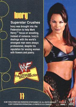 2001 Fleer WWF The Ultimate Diva Collection #17 Ivory  Back