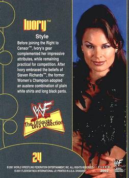 2001 Fleer WWF The Ultimate Diva Collection #24 Ivory  Back