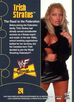 2001 Fleer WWF The Ultimate Diva Collection #29 Trish Stratus  Back