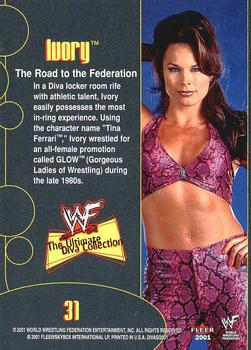 2001 Fleer WWF The Ultimate Diva Collection #31 Ivory  Back