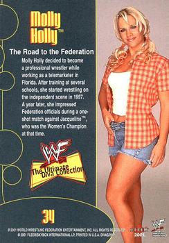 2001 Fleer WWF The Ultimate Diva Collection #34 Molly Holly  Back