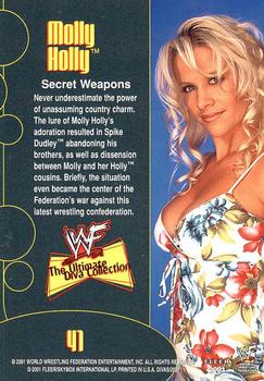 2001 Fleer WWF The Ultimate Diva Collection #41 Molly Holly  Back