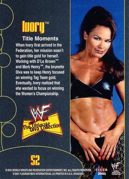 2001 Fleer WWF The Ultimate Diva Collection #52 Ivory  Back