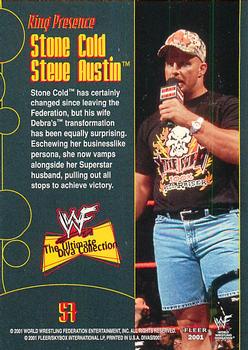 2001 Fleer WWF The Ultimate Diva Collection #57 Stone Cold Steve Austin Back