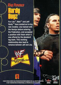 2001 Fleer WWF The Ultimate Diva Collection #61 Hardy Boyz Back