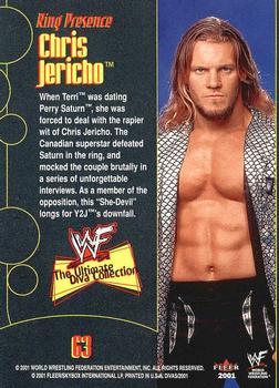 2001 Fleer WWF The Ultimate Diva Collection #63 Chris Jericho Back