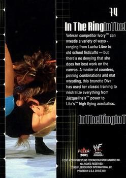 2001 Fleer WWF The Ultimate Diva Collection #74 Ivory Back