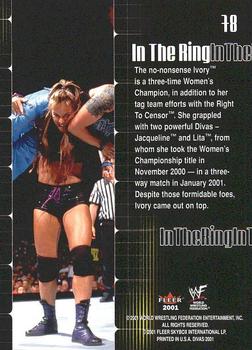 2001 Fleer WWF The Ultimate Diva Collection #78 Ivory Back