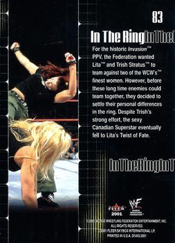 2001 Fleer WWF The Ultimate Diva Collection #83 Lita / Trish Stratus Back