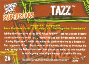 2001 Fleer WWF Wrestlemania #26 Tazz  Back