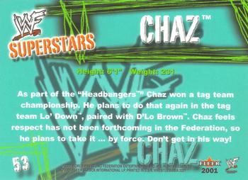 2001 Fleer WWF Wrestlemania #53 Chaz  Back