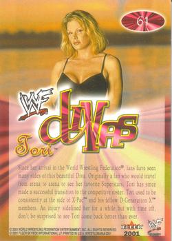 2001 Fleer WWF Wrestlemania #61 Tori  Back